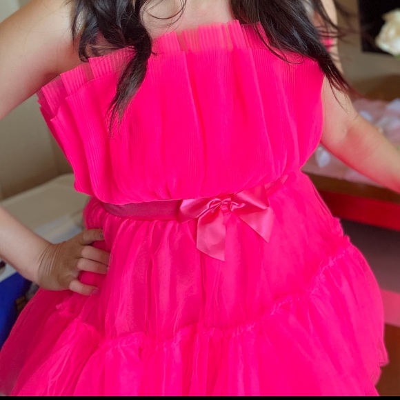 Vibrant Pink Tulle Dress - Picture 2 of 10